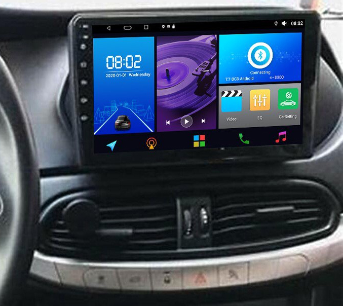 Ecran tactile GPS Apple Carplay et Android Auto sans fil Fiat Tipo depuis 2019
