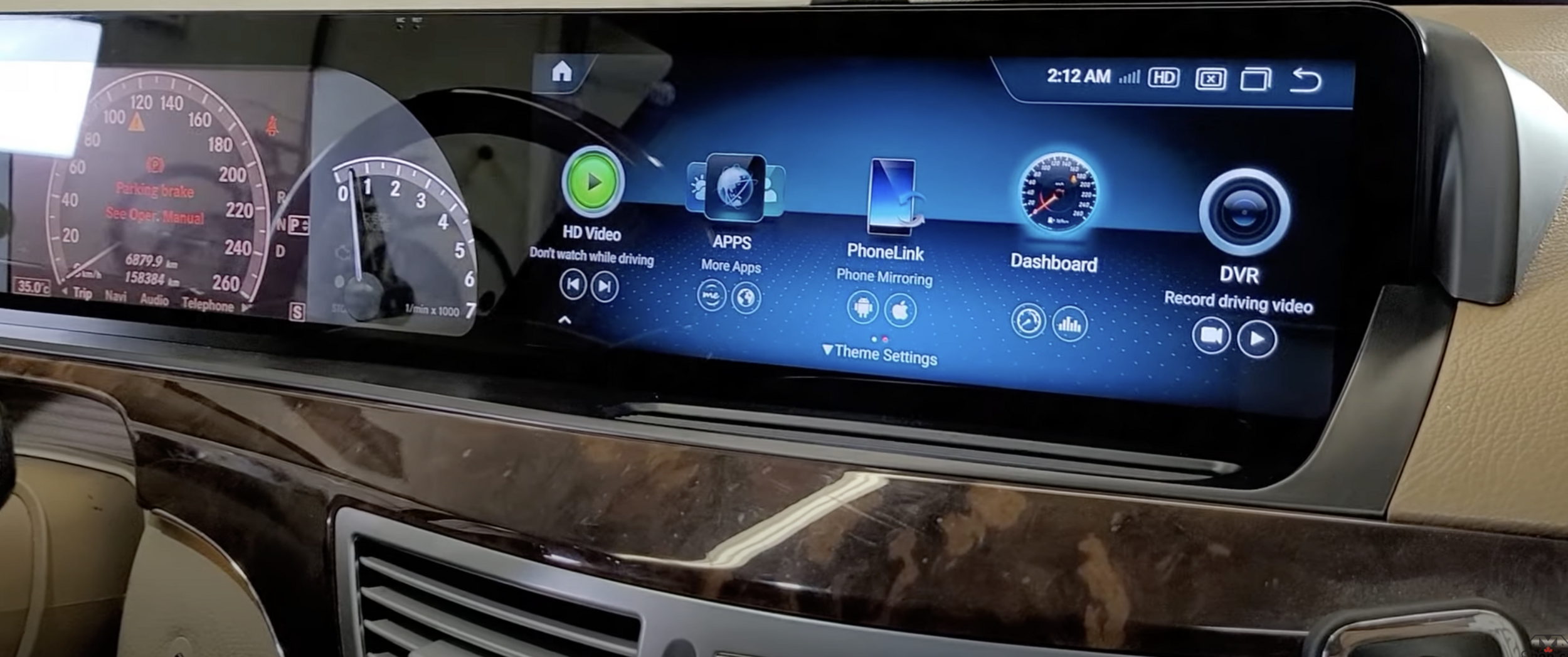 Autoradio tactile Android 13.0 et Apple Carplay Mercedes Classe S W221 de 2006 à 2013