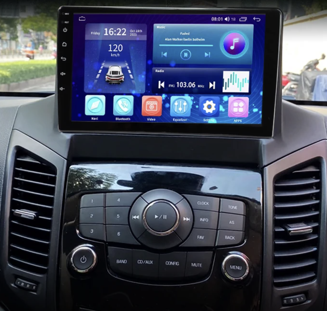 Ecran tactile QLED GPS Apple Carplay et Android Auto sans fil Chevrolet Orlando de 2011 à 2018