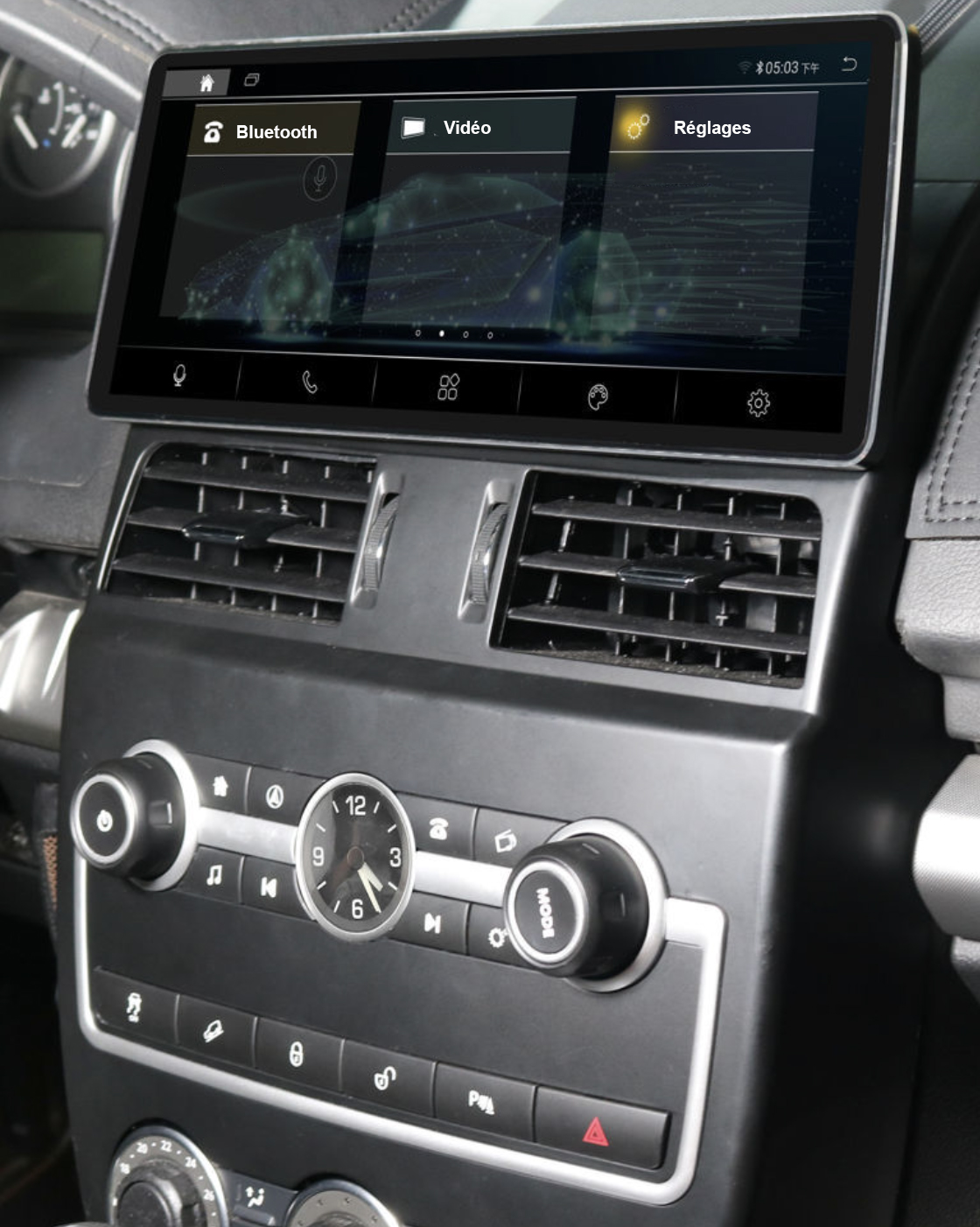 Ecran tactile 31 cm Android Auto et Apple Carplay sans fil Land Rover Freelander de 2007 à 2014