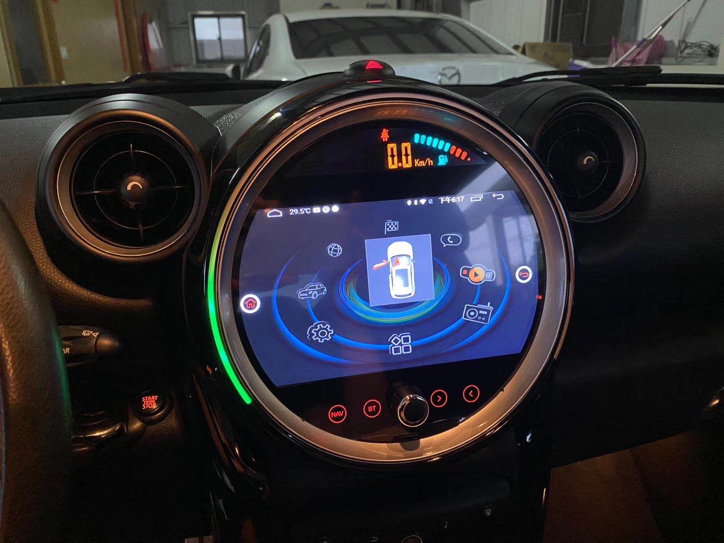 Autoradio tactile GPS Android et Bluetooth Mini Countryman R60 phase 2 de 2010 à 2014