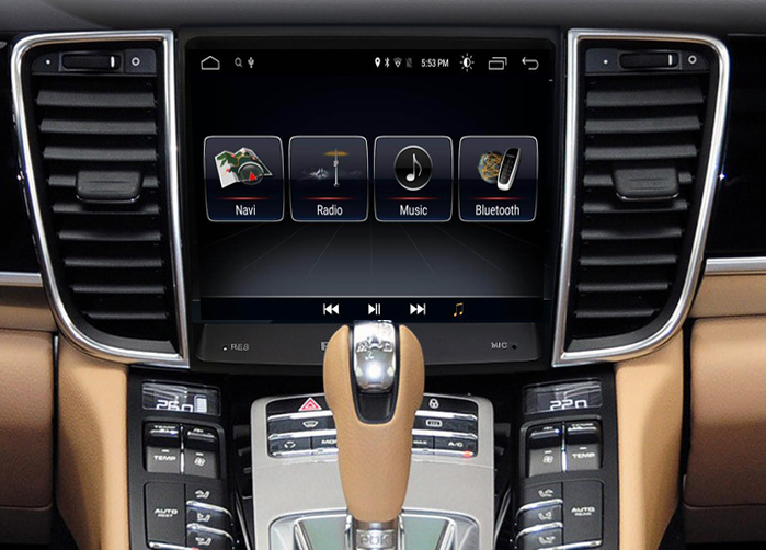 Autoradio tactile GPS Android et Apple Carplay Porsche Panamera de 2009 à 2016