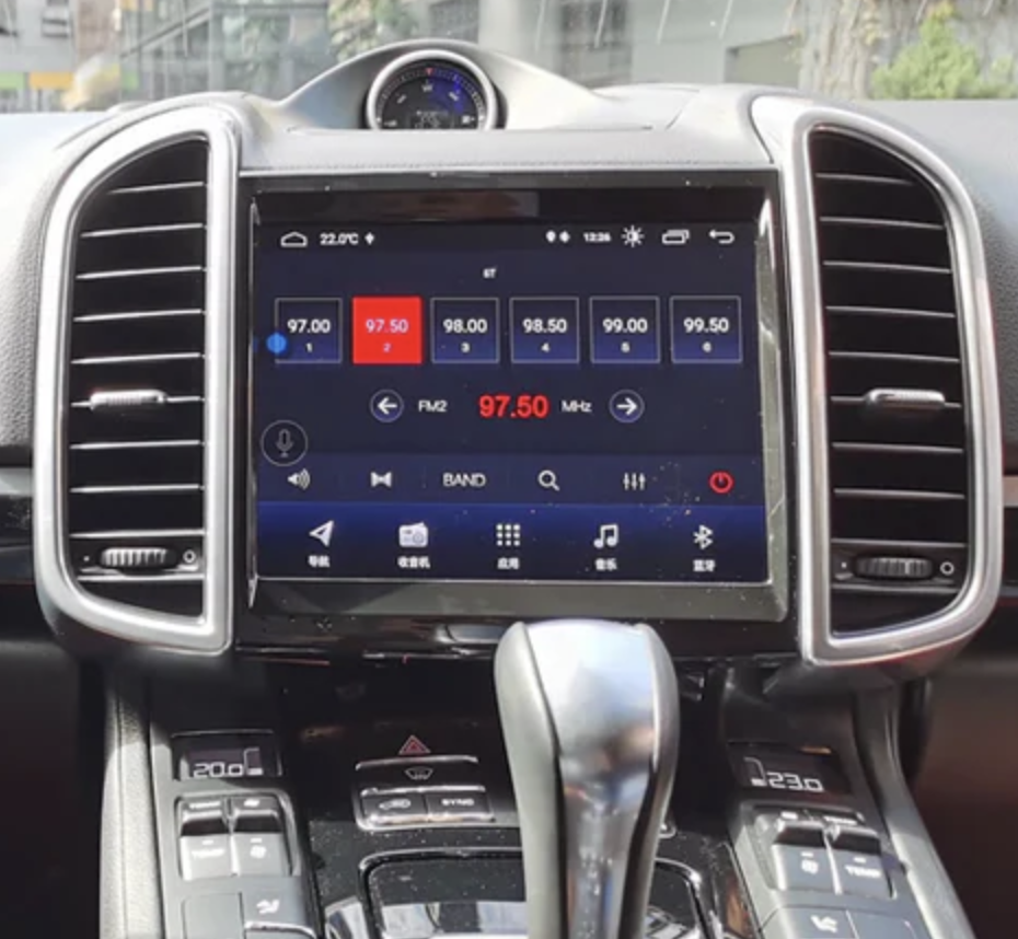 Autoradio écran tactile Android Auto et Apple Carplay sans fil Porsche Cayenne de 2010 à 2016