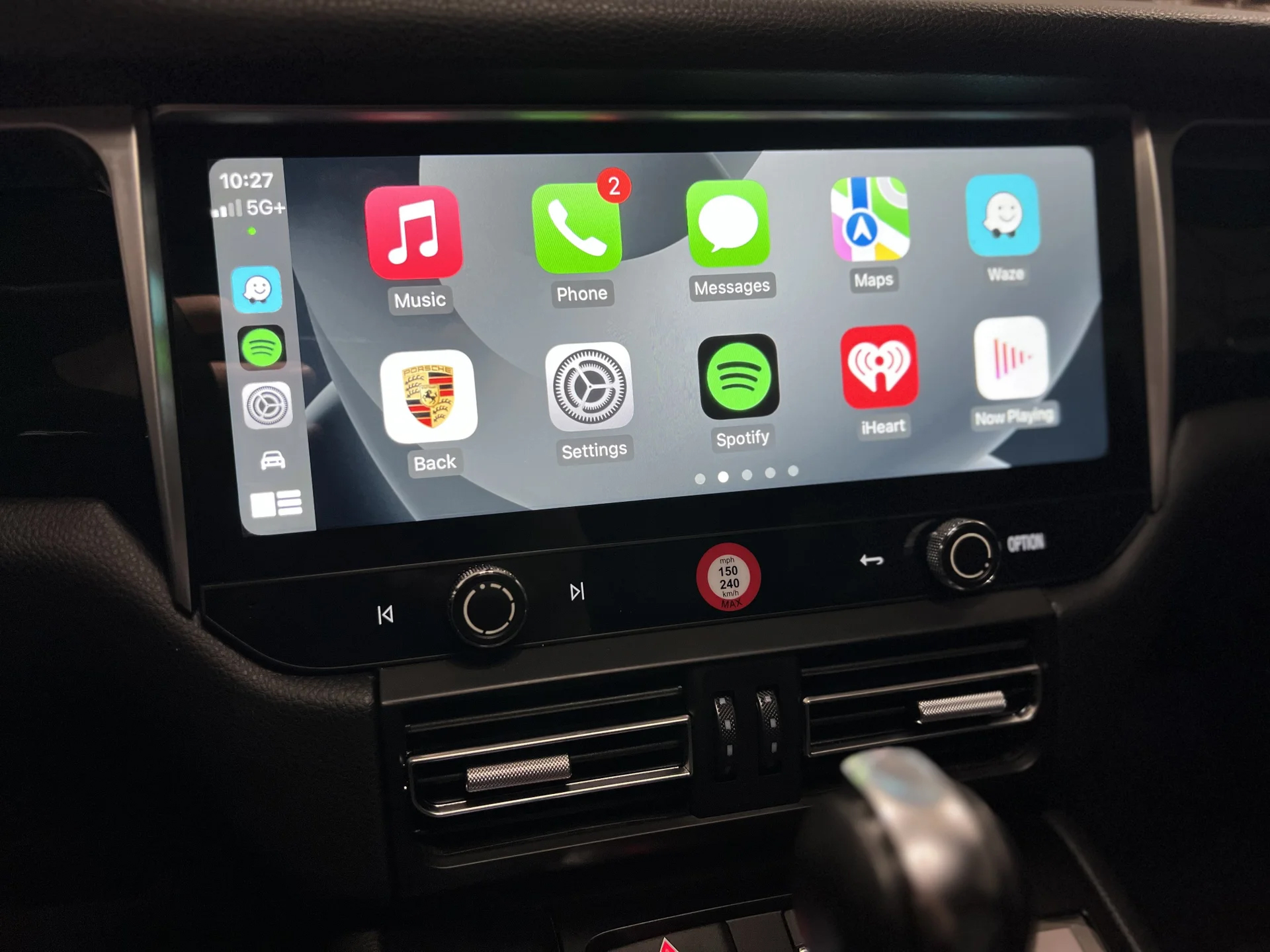 Autoradio écran tactile 31cm GPS Android 13.0 avec Apple Carplay sans fil Porsche Macan de 2014 à 2018