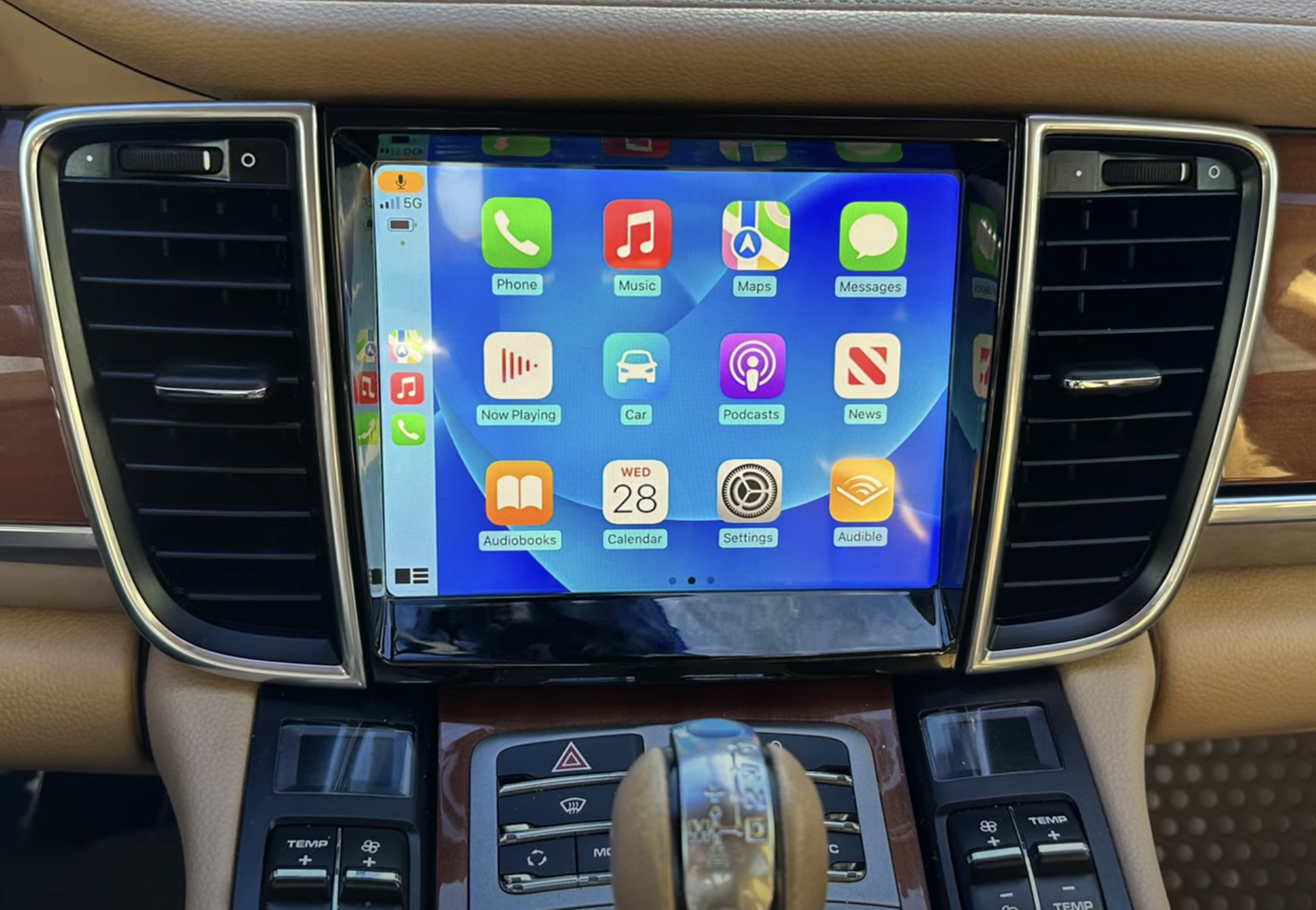 Autoradio écran tactile Android 14.0 et Apple Carplay sans fil Porsche Panamera de 2009 à 2016