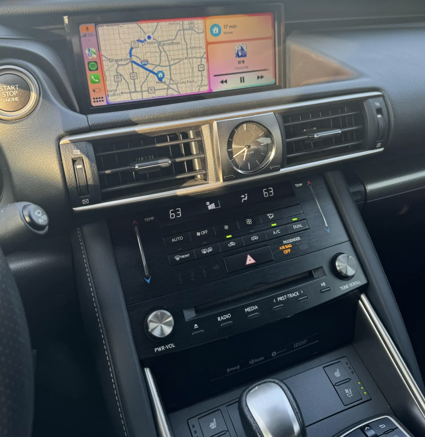 Autoradio écran tactile GPS Android 13.0 et Apple Carplay Lexus IS200 250 300 350 200t 300h de 2013 à 2019