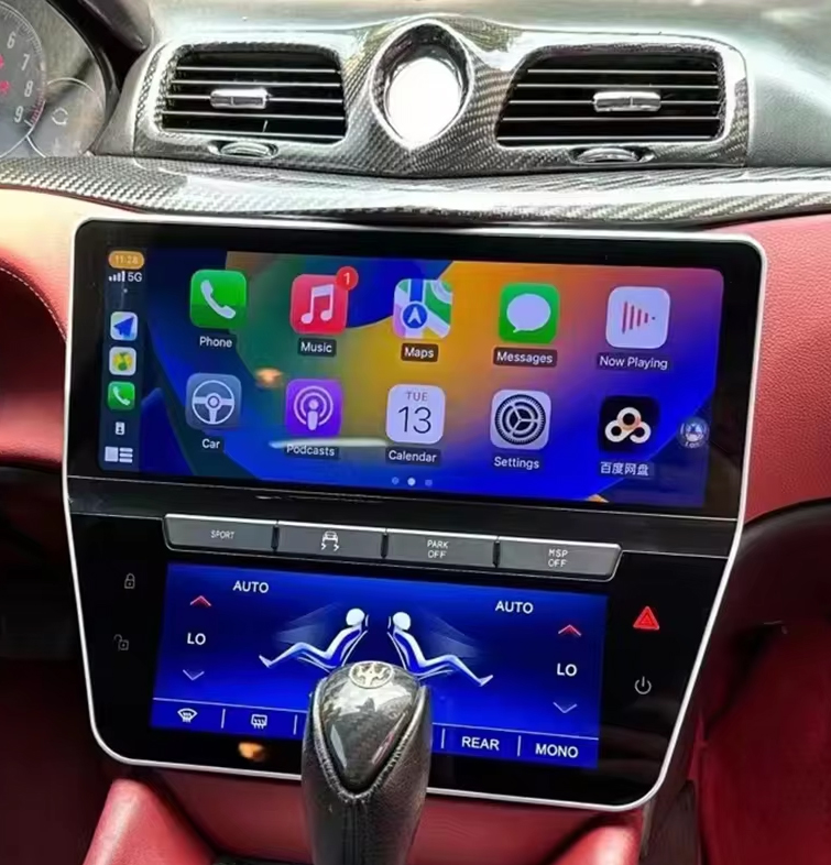Autoradio écran tactile GPS Android 13.0 et Apple Carplay Maserati GranTurismo de 2007 à 2015