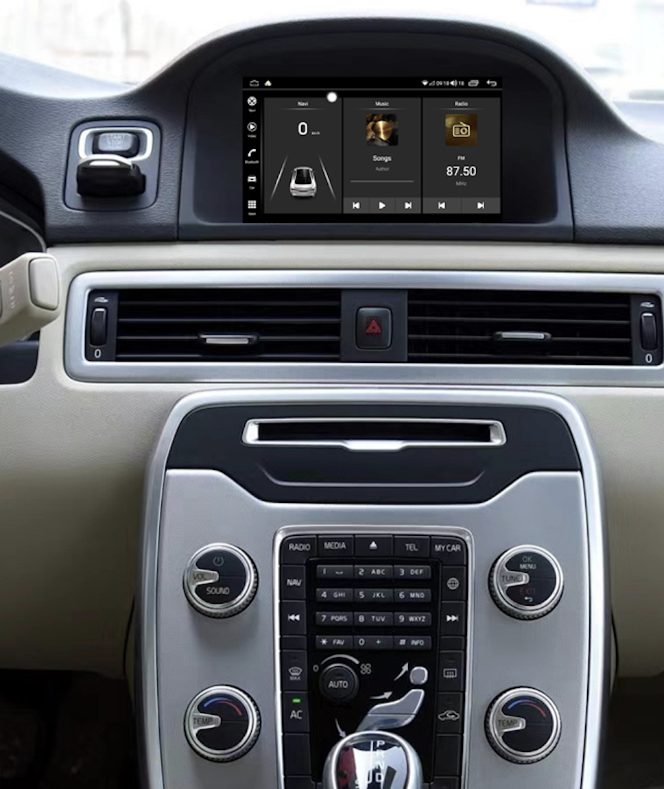 Ecran tactile Android 13.0 Apple Carplay sans fil Volvo S80 V70 XC70 de 2012 à 2015