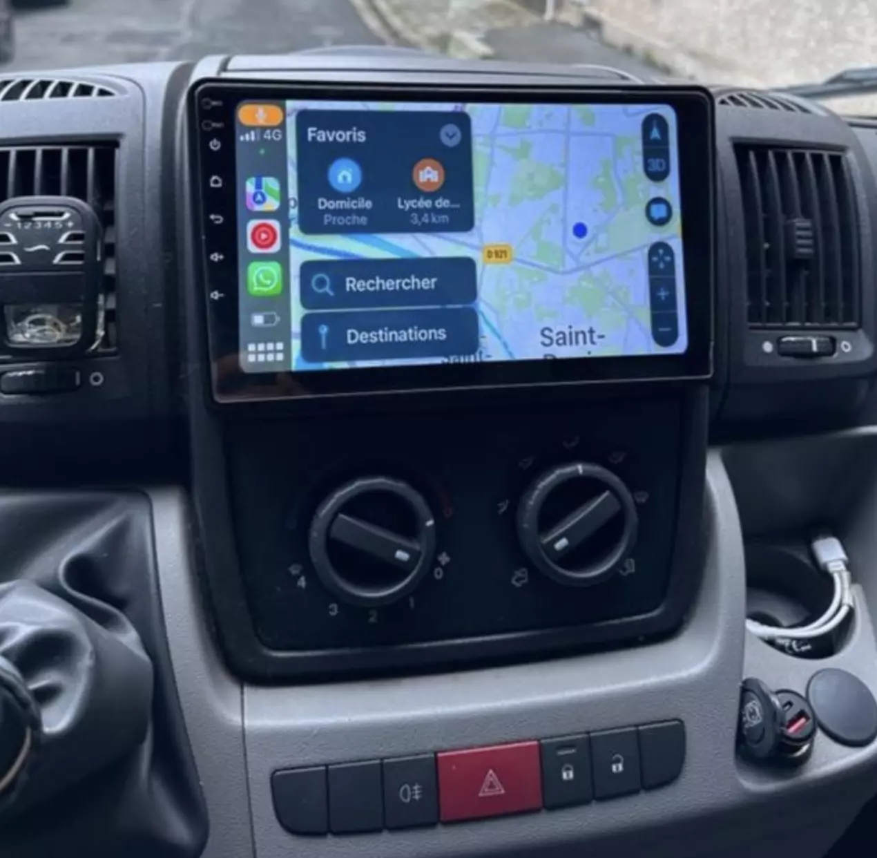 Système Navigation GPS Fiat Ducato Android Auto Apple CarPlay