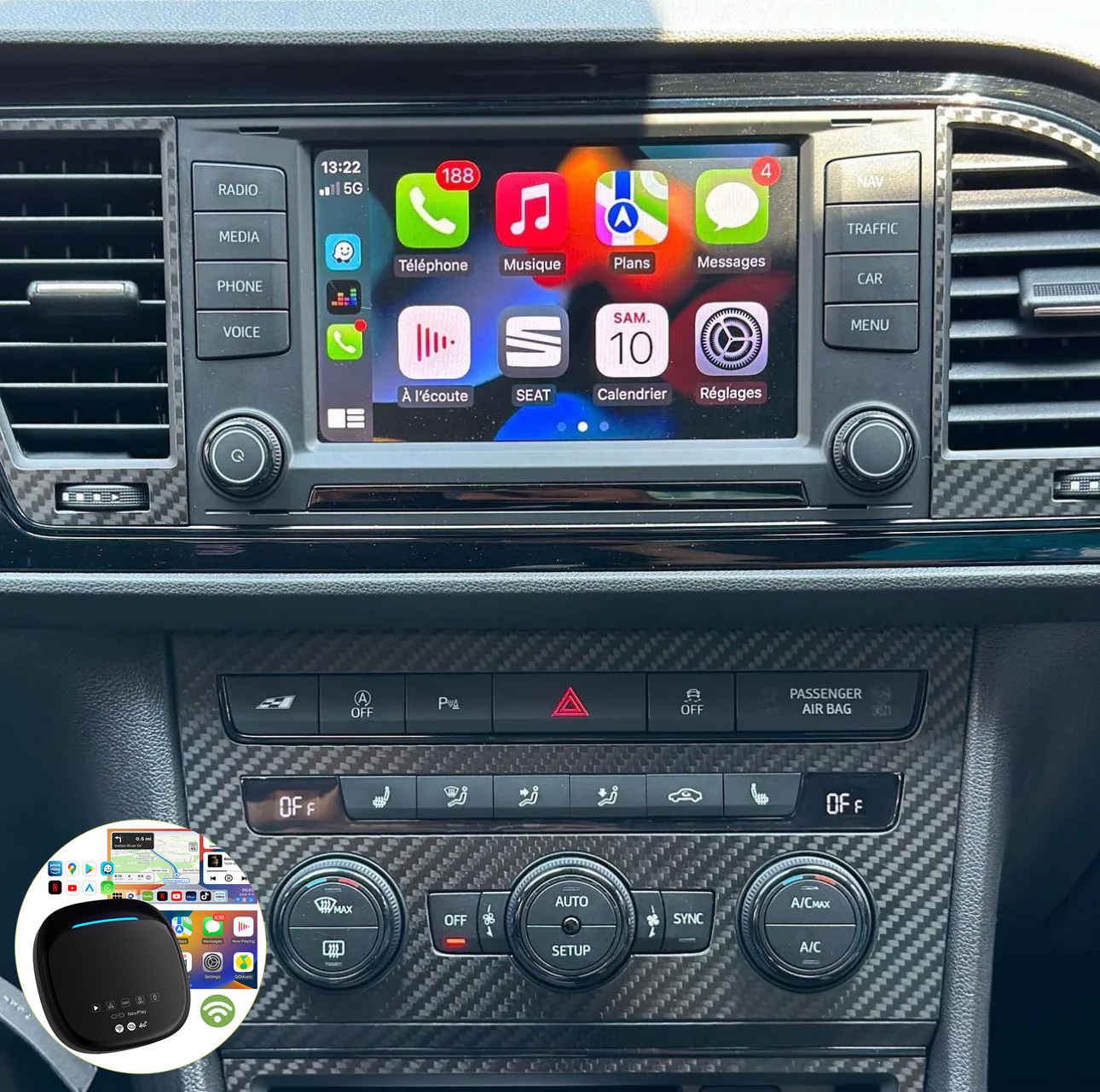 SEAT IBIZA/ARONA Apple Carplay / Android Auto 9
