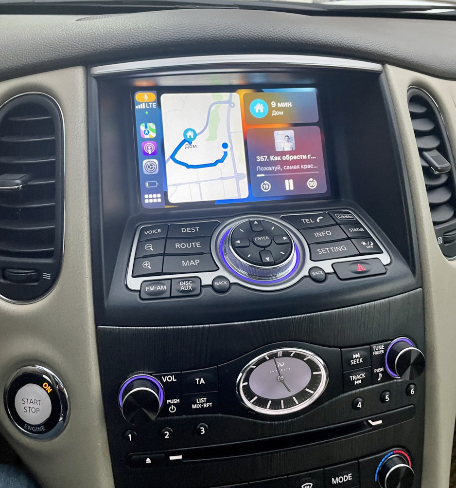 Boîtier CarPlay & Android Auto Sans Fil pour Infiniti EX25 & EX35 (2009-2014) - Compatible Écran d\'Origine