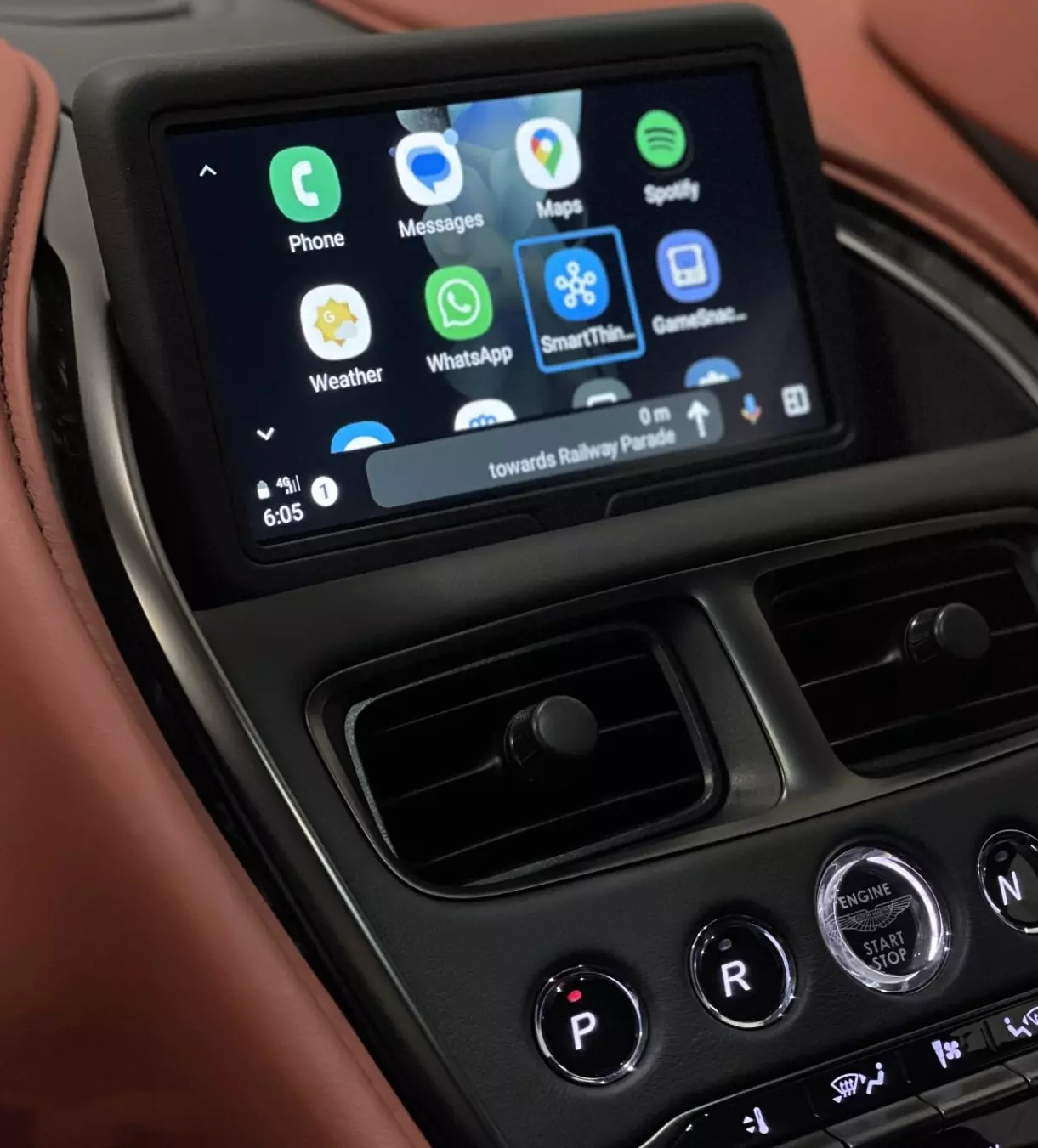 Interface Android Auto Aston Martin DB11