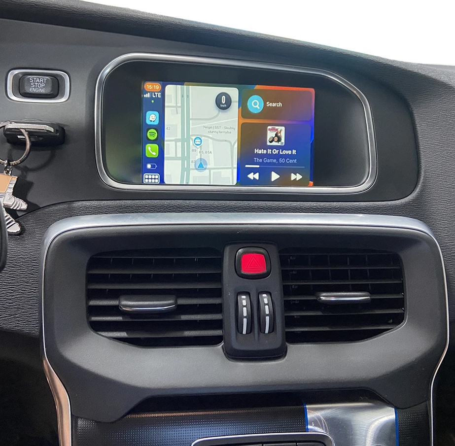 Boîtier CarPlay & Android Auto Sans Fil pour Volvo V40 (2014-2019) - Compatible Écran d\'Origine