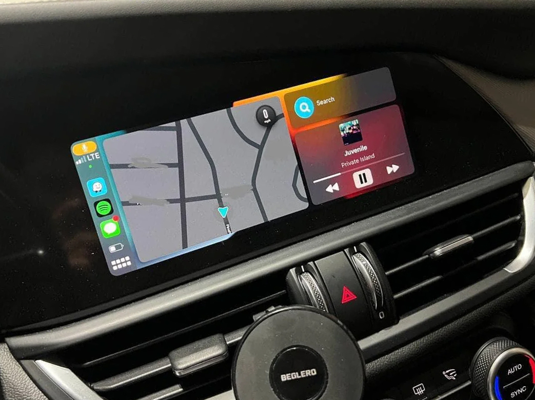 Boîtier CarPlay & Android Auto Sans Fil pour Alfa Romeo Giulia (2016-2022) - Compatible Écran d\'Origine