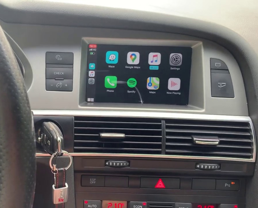 Boîtier CarPlay & Android Auto Sans Fil pour Audi A6 (2005-2011) - Compatible Écran d\'Origine