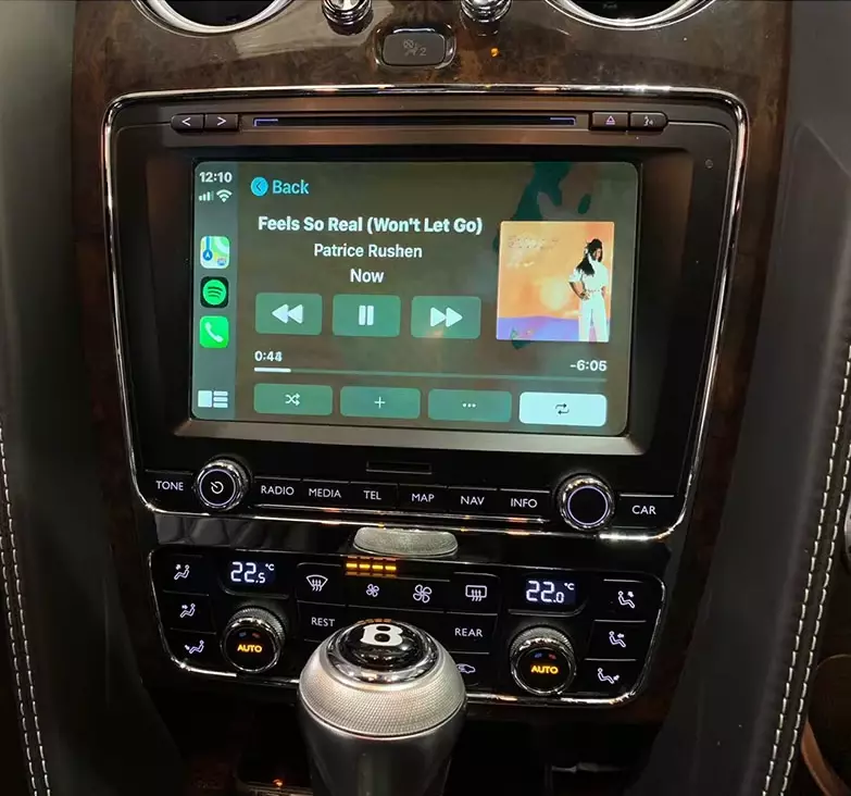 Apple CarPlay sur Bentley Flying Spur