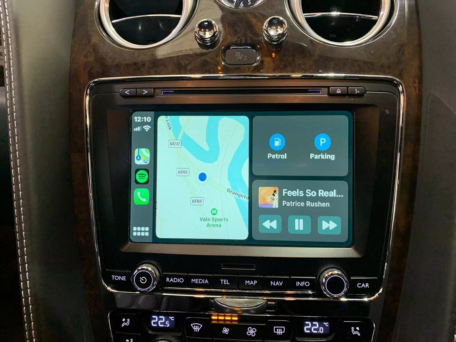 Boîtier CarPlay & Android Auto Sans Fil pour Bentley Continental GT & Flying Spur (2011-2018) - Compatible Écran d\'Origine