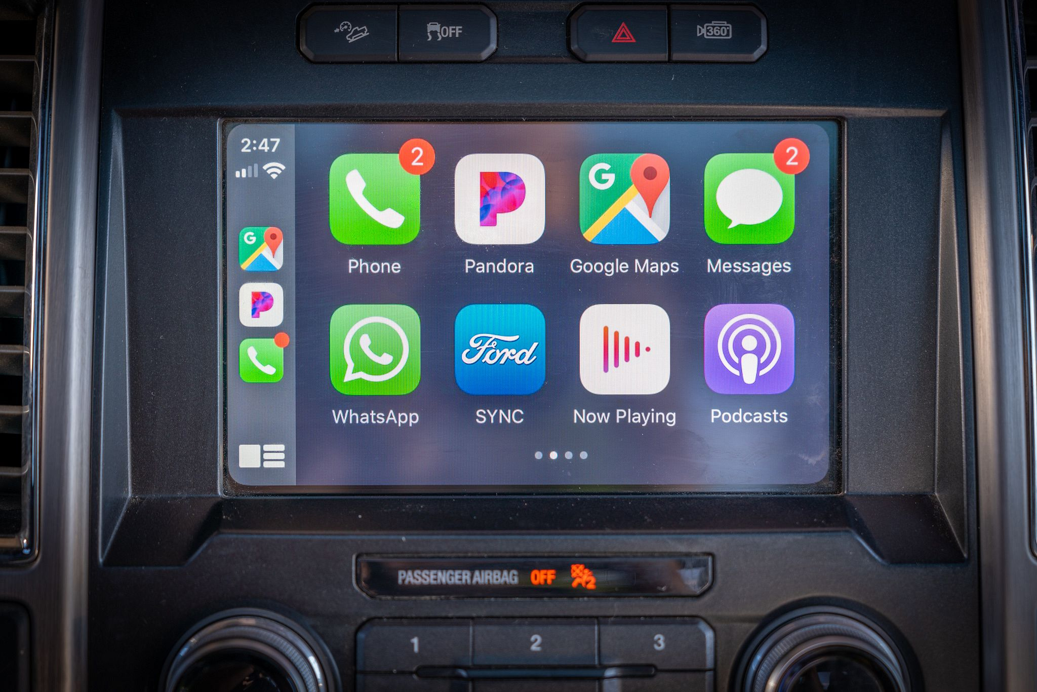 Apple CarPlay sur écran SYNC 4 Ford F-150