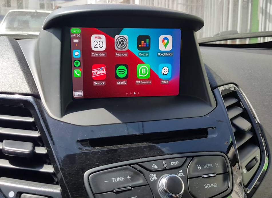 Boîtier CarPlay & Android Auto Sans Fil pour Ford Fiesta (2012-2016) - Compatible Écran d\'Origine SYNC2