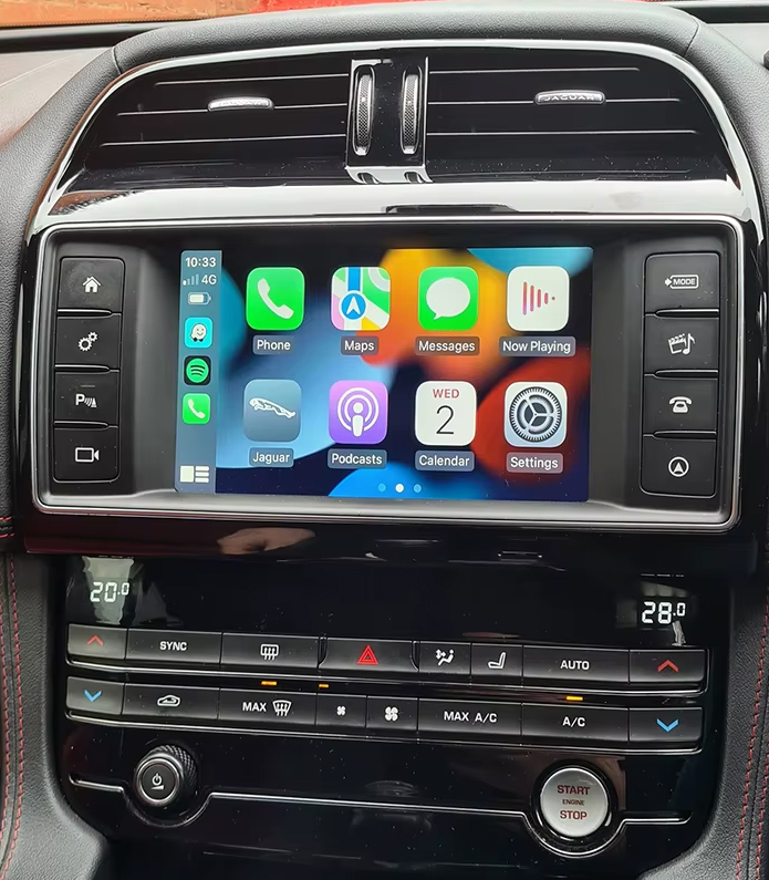 Boîtier CarPlay & Android Auto Sans Fil pour Jaguar XE & F-Pace (2015-2020) - Compatible Écran d\'Origine