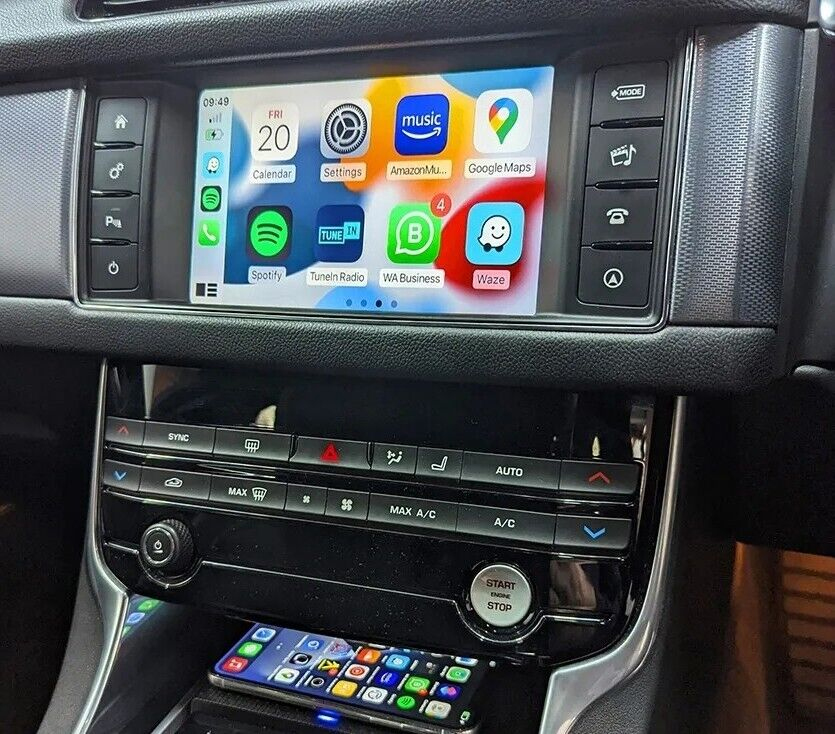 Boîtier CarPlay & Android Auto Sans Fil pour Jaguar XF (2015-2020) - Compatible Écran d\'Origine
