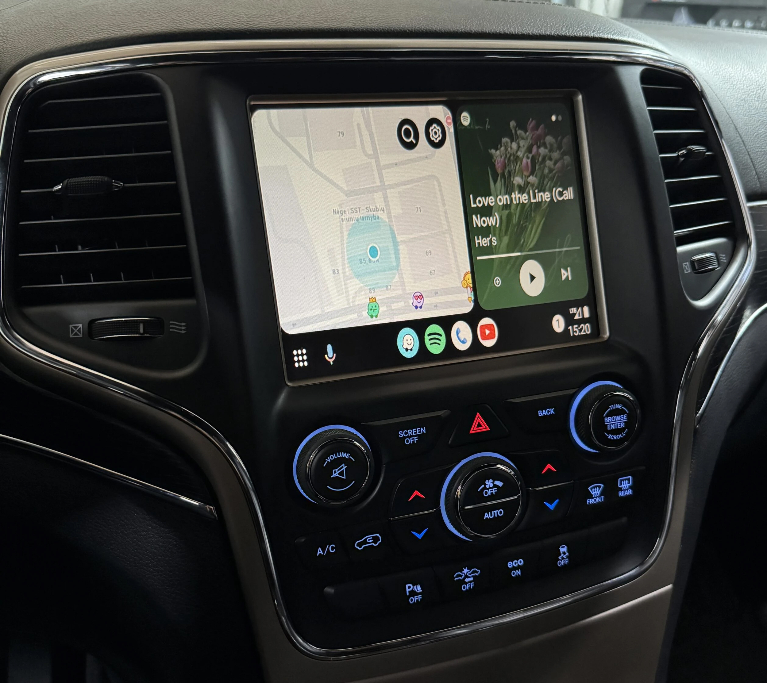 Boîtier CarPlay & Android Auto Sans Fil pour Jeep Grand Cherokee (2014-2019) - Compatible Écran d\'Origine