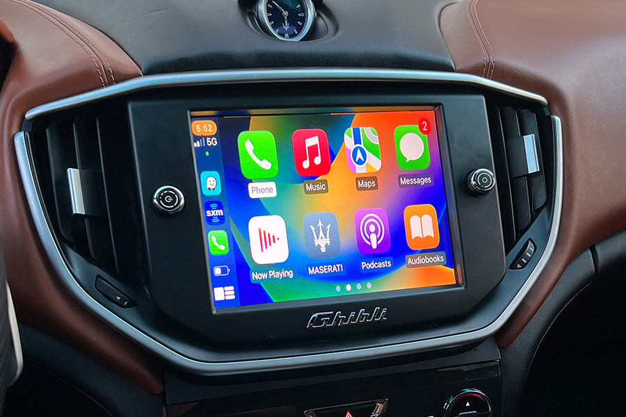Boîtier CarPlay & Android Auto Sans Fil pour Maserati Ghibli (2013-2016) - Compatible Écran d\'Origine