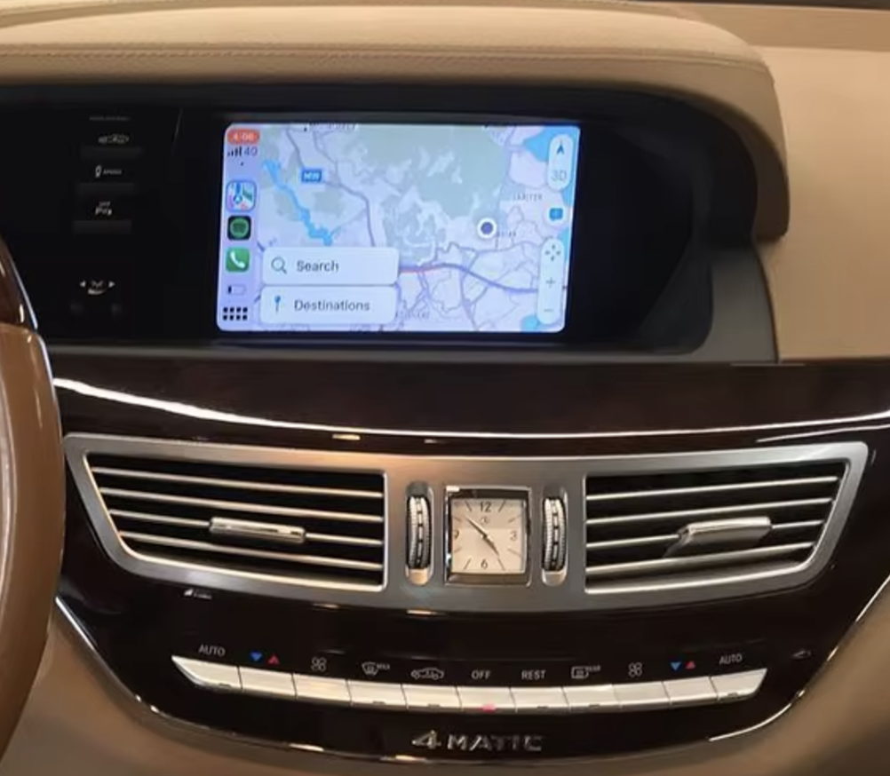 Boîtier CarPlay & Android Auto Sans Fil pour Mercedes Classe S W221 (2005-2013) - Compatible Écran d\'Origine