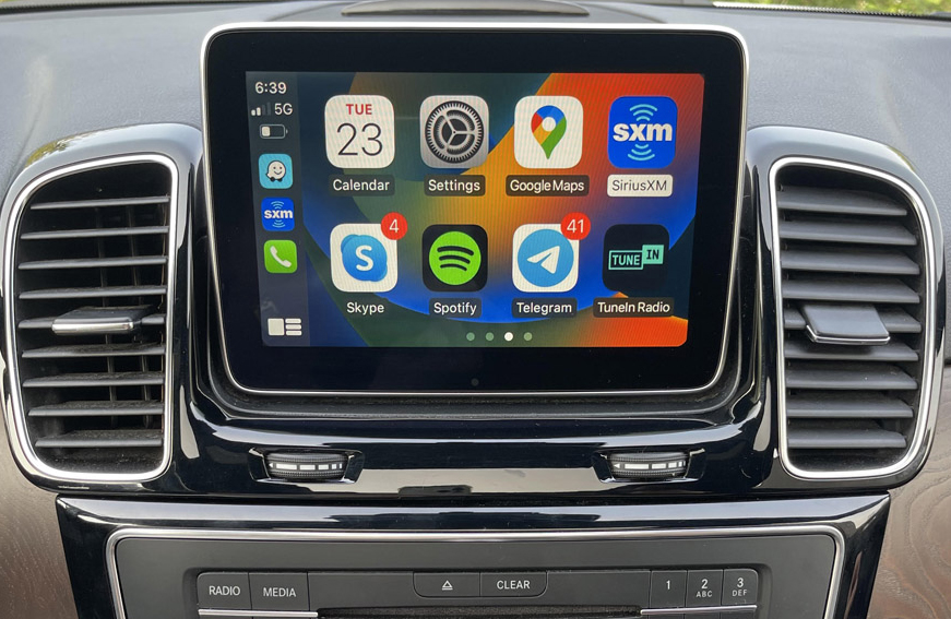 Boîtier CarPlay & Android Auto Sans Fil pour Mercedes GLE & GLS (2015-2019) - Compatible Écran d\'Origine
