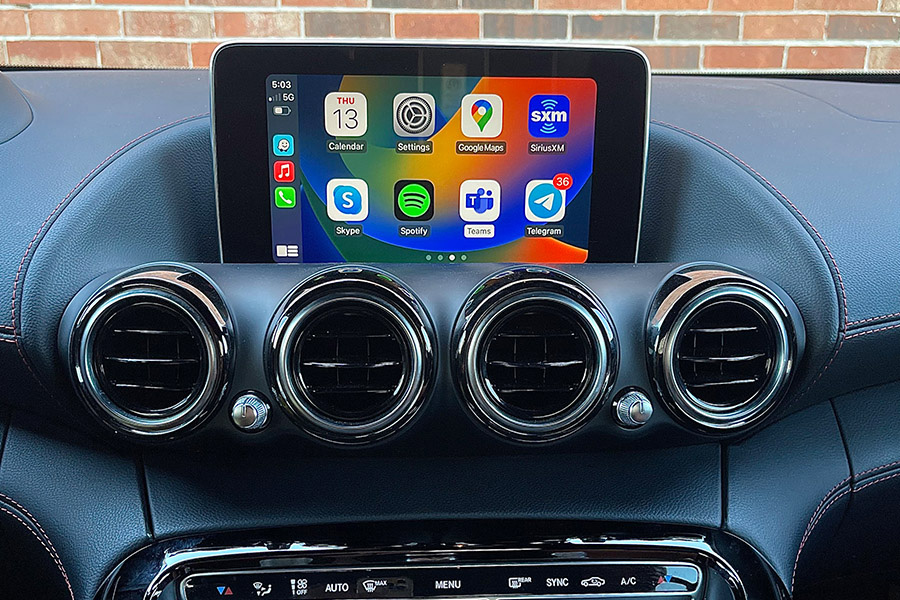 Boîtier CarPlay & Android Auto Sans Fil pour Mercedes AMG GT (2015-2021) - Compatible Écran d\'Origine