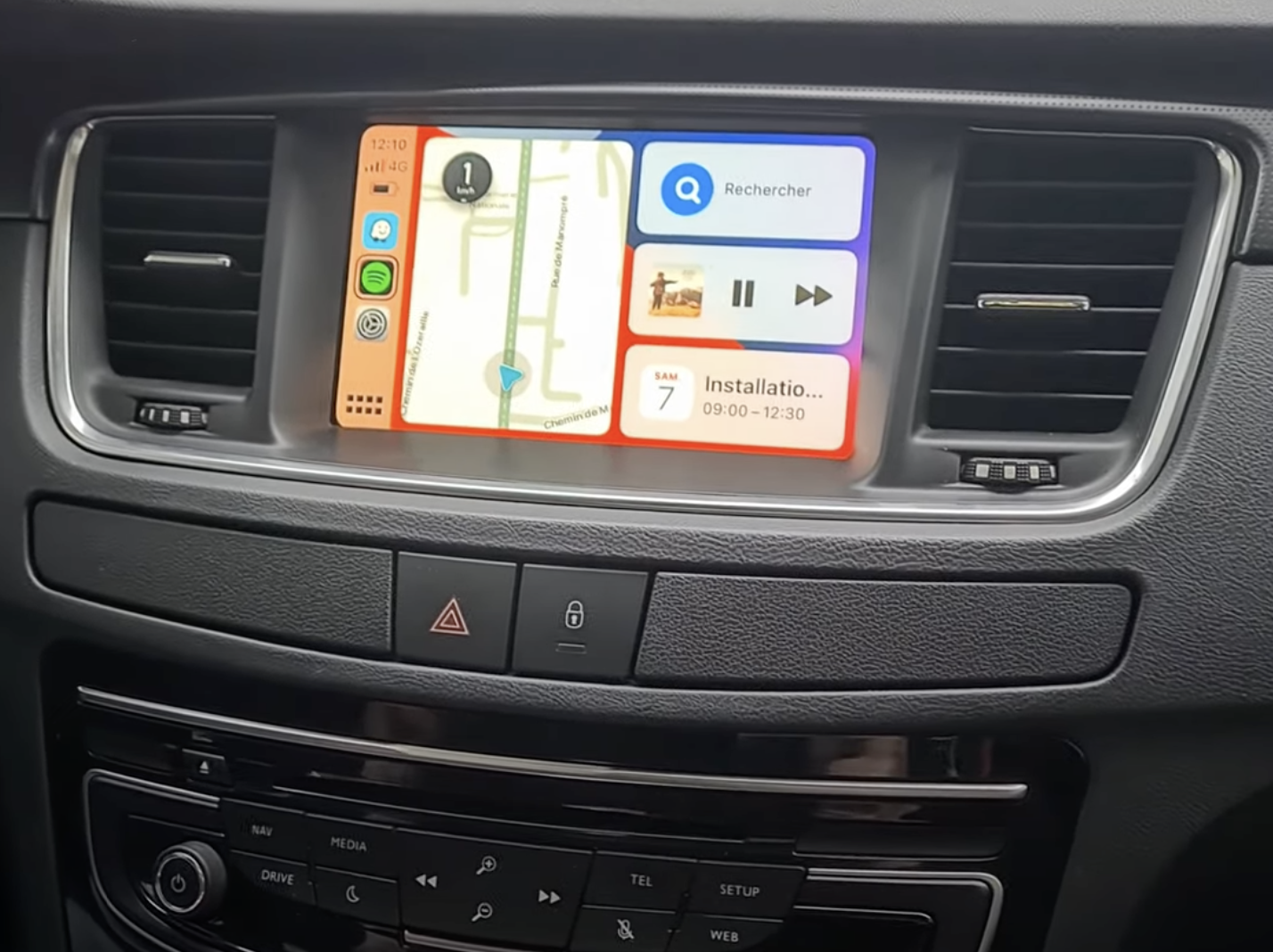 Hodozzy Carplay Android Auto Autoradio per Seat Leon 3 2013-2018,2 Din