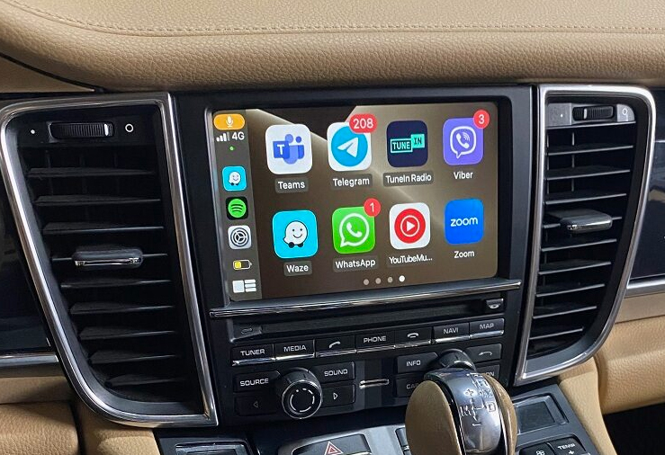 Boîtier CarPlay & Android Auto Sans Fil pour Porsche Panamera (2009-2016) - Compatible Écran d\'Origine