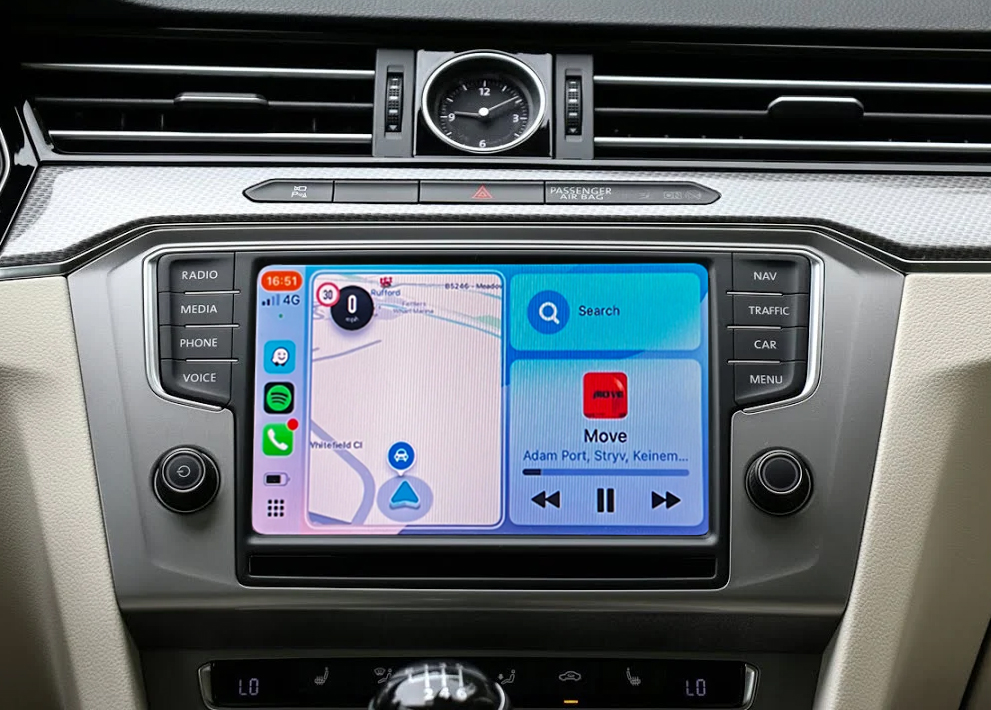 Boîtier CarPlay & Android Auto Sans Fil pour Volkswagen Passat (2016-2020) - Compatible Écran d\'Origine