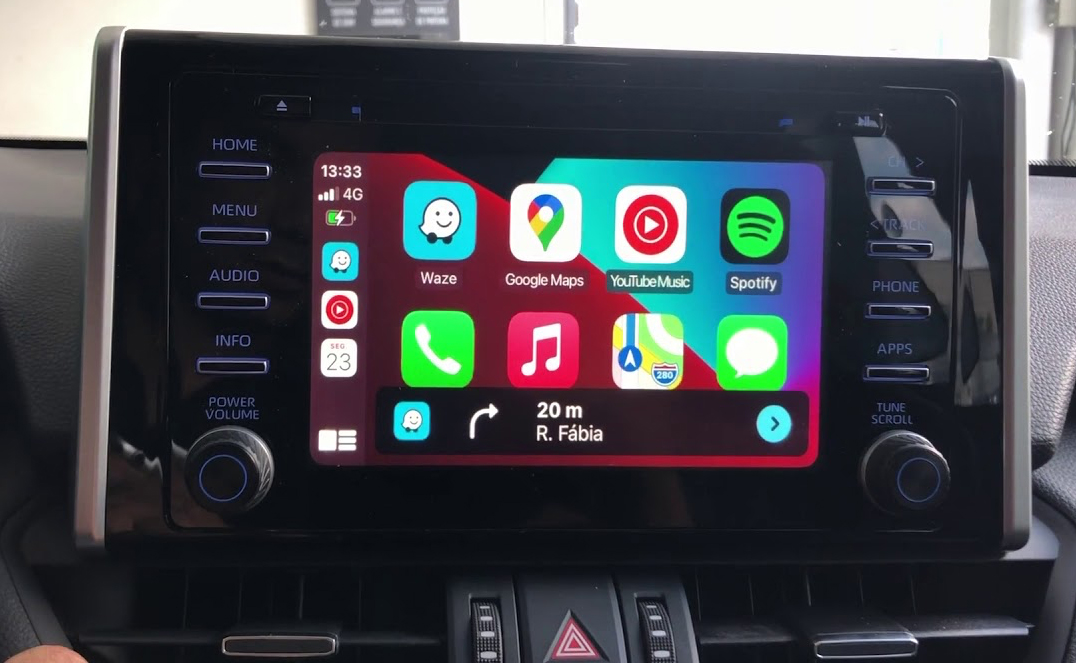 Système Apple Carplay sans fil et Android Auto pour Toyota RAV4 de 2018