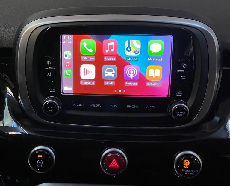 Apple CarPlay sur écran Radio NAV Fiat Tipo