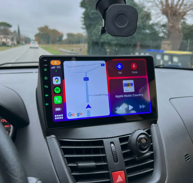 Autoradio Android 13.0 GPS Carplay et Android Auto, Peugeot 207 de 2006 à 2014