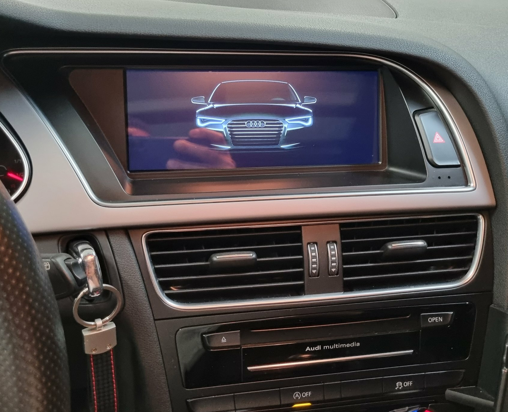 Écran GPS Android 14.0 CarPlay & Android Auto sans fil Audi A4/A5 (2008-2016)