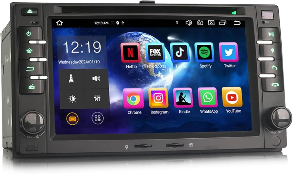 Autoradio tactile GPS Android 13.0 et Bluetooth Kia Cee\'d Carens Sorento Sportage Magentis et Picanto