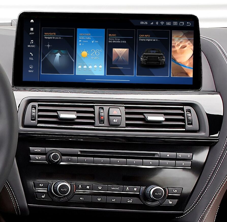 Autoradio Carplay GPS écran tactile Android sans fil GPS BMW Série 6 F06/F12