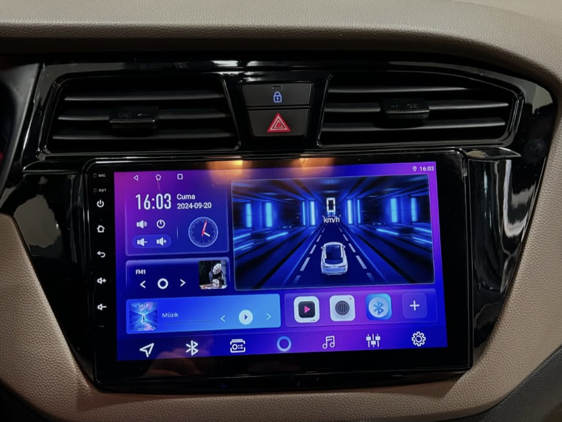 Autoradio Carplay GPS écran tactile QLED Android Auto Hyundai i20 de 2015 à 2022