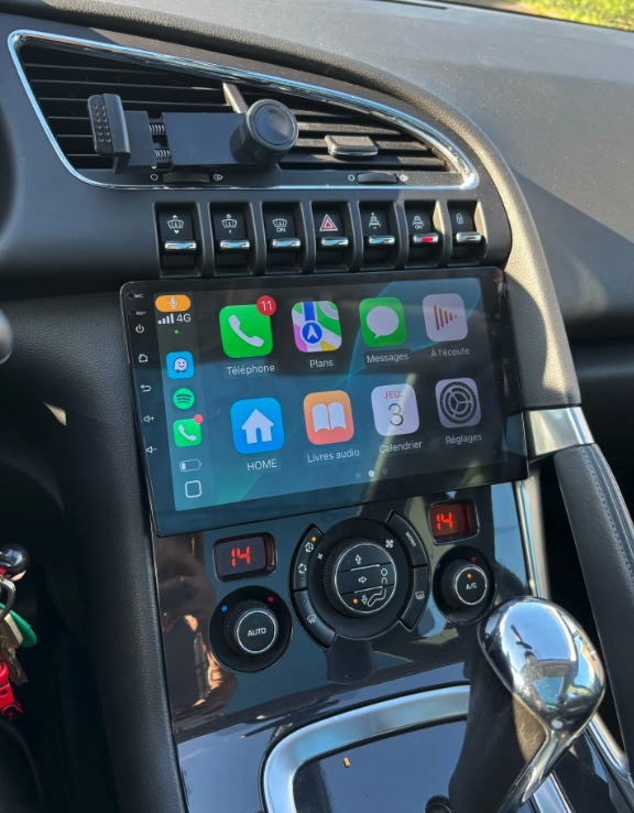 Autoradio Android 12.0 GPS Carplay et Android Auto, Peugeot 3008 de 2009 à 2016