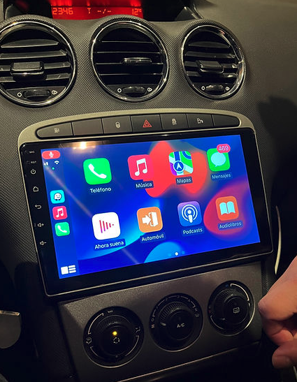 Autoradio Android 12.0 GPS Carplay et Android Auto, Peugeot 308 de 2007 à 2015