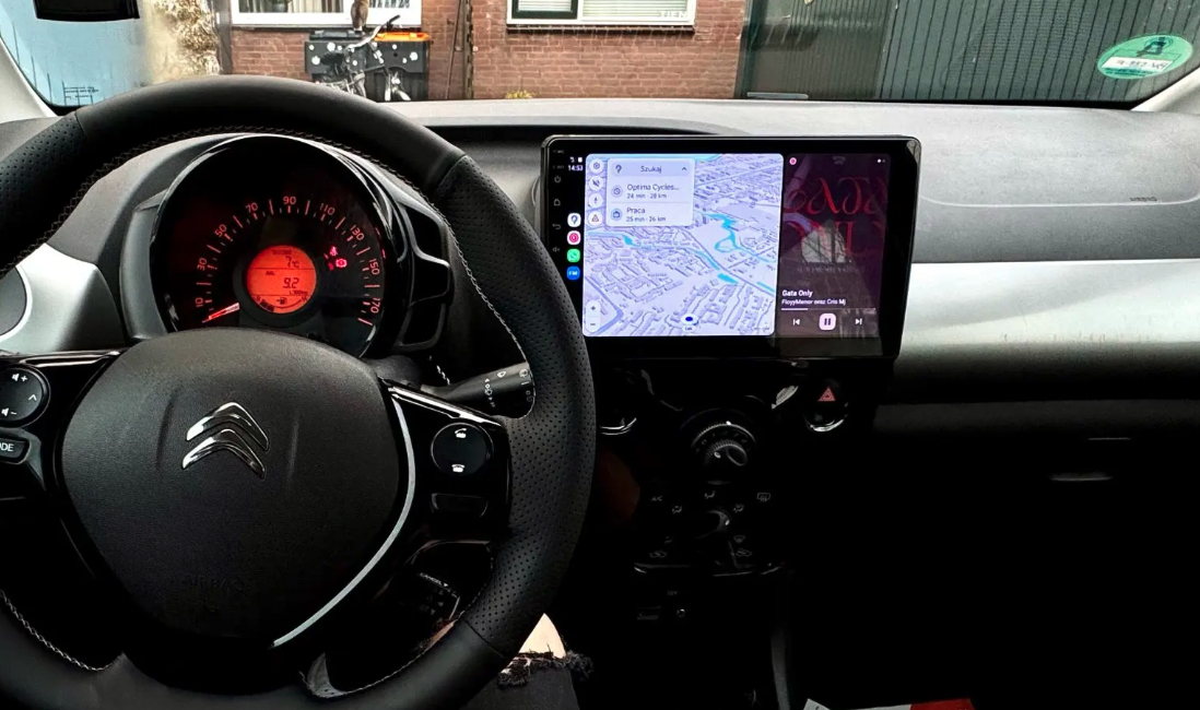 Autoradio Android 12.0 GPS Carplay et Android Auto, Citroën C1 de 2014 à 2022