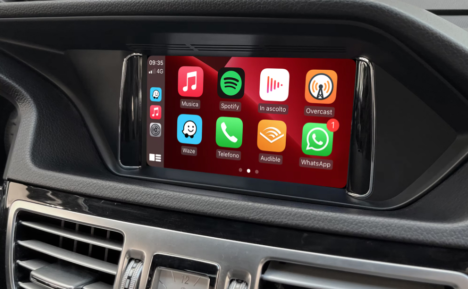 Boîtier CarPlay & Android Auto Sans Fil pour Mercedes Classe E W212 (2009-2016) - Compatible Écran d\'Origine