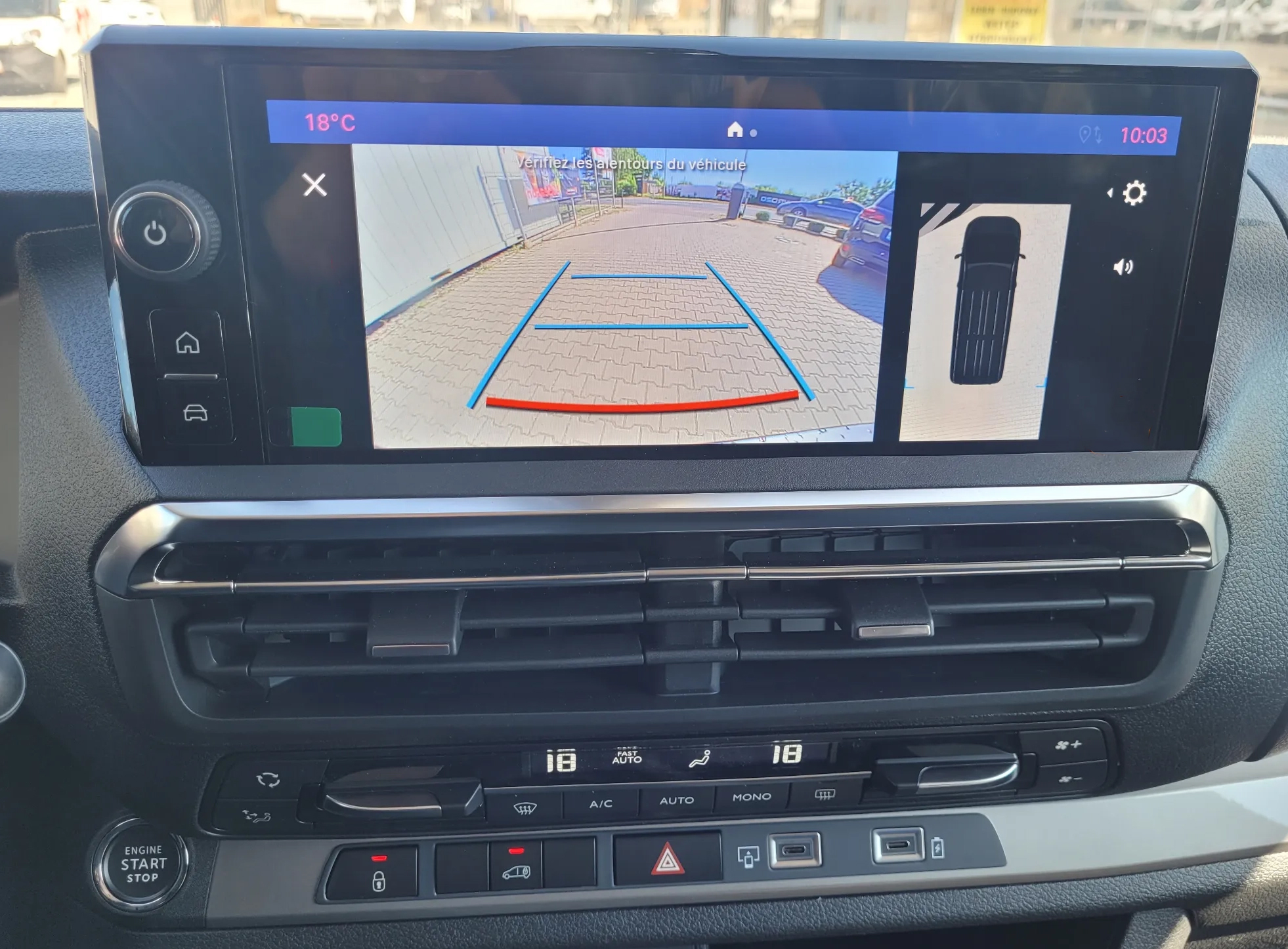 Interface Multimédia vidéo pour caméra compatible Fiat Scudo depuis 2022
