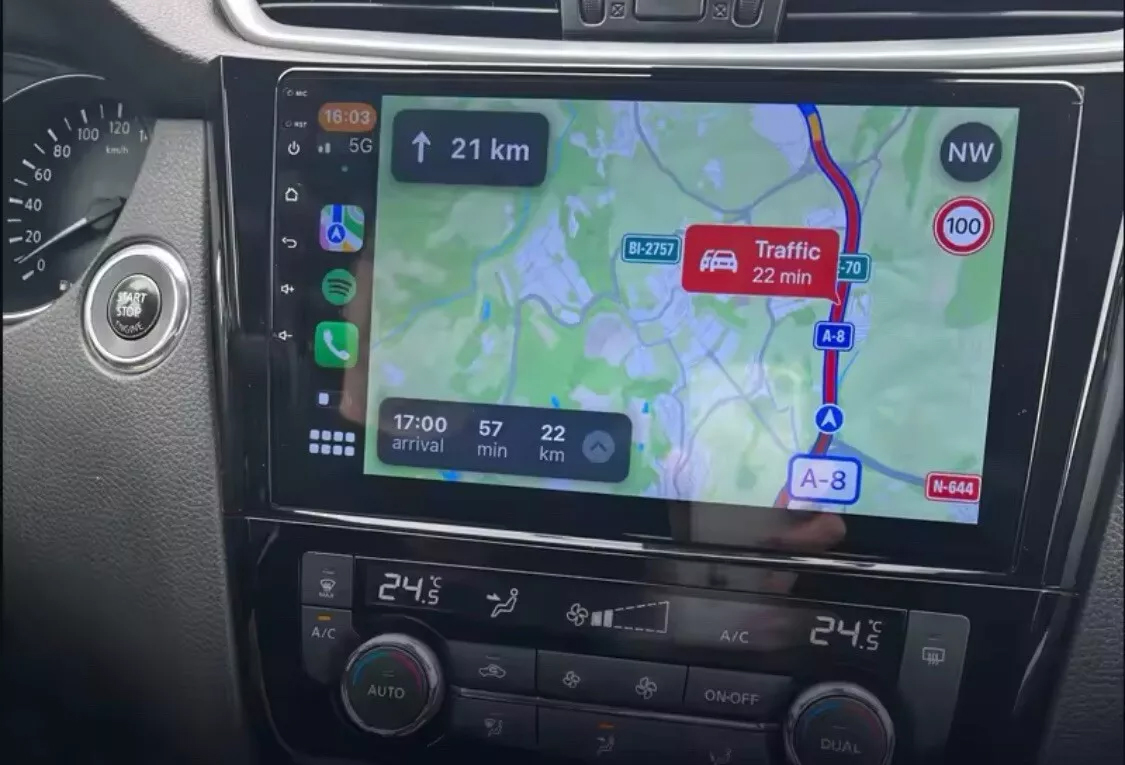 Autoradio Carplay GPS écran tactile QLED Android Auto Nissan Murano de 2014 à 2020