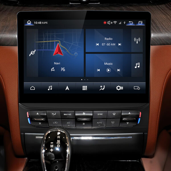Autoradio tactile GPS Android 14.0 et Apple Carplay Maserati Quattroporte 2017 à 2023