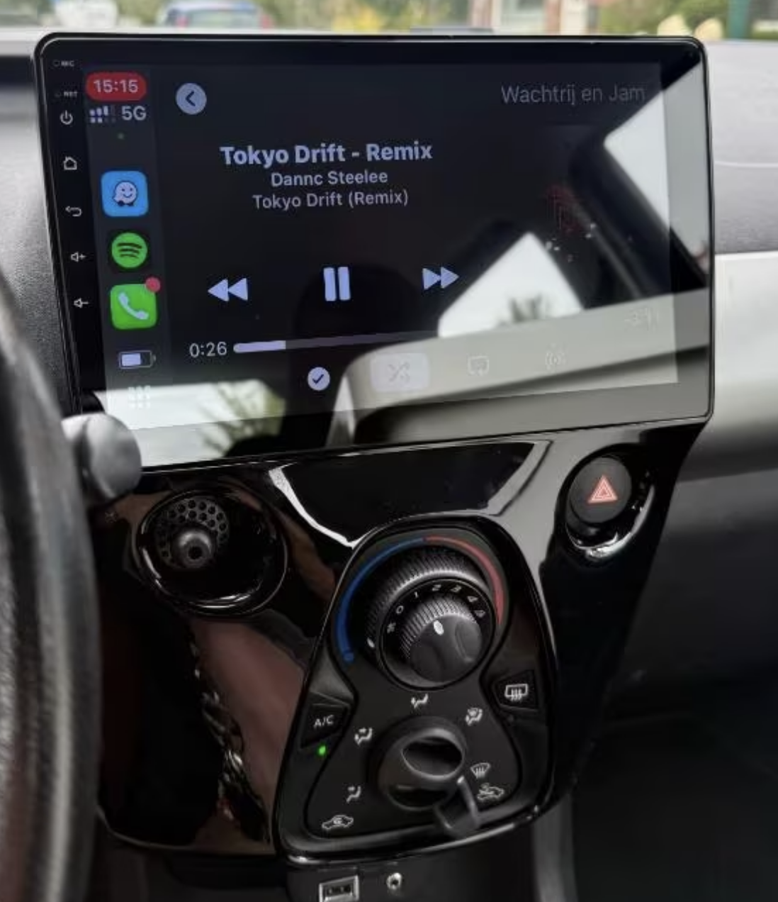 Autoradio Carplay GPS écran tactile QLED Android Auto Citroën C1 de 2014 à 2021