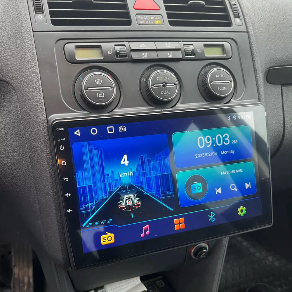 Autoradio Carplay GPS écran tactile QLED Android Auto Volkswagen Touran de 2011 à 2015