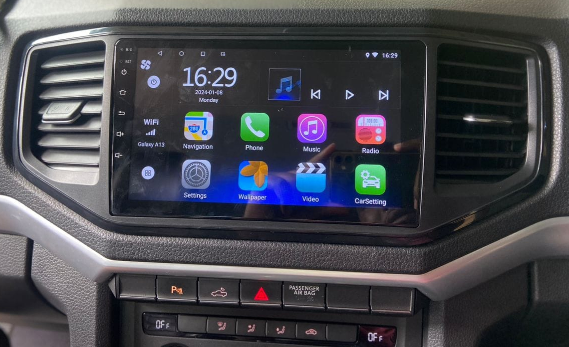 Autoradio Carplay GPS écran tactile QLED Android Auto Volkswagen Amarok de 2015 à 2022